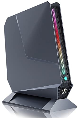 Mini Gaming PC, Intel I9-12900H(up to 5GHz) Mini PC 14C/22T NVIDIA RTX3050Ti 4G GDDR6 RGB Lights Mini Desktop Computer 32GB DDR4 1TB NVMe SSD, 2X HDMI Type-C, 2.5G LAN WiFi6E BT5.3, Windows 11 Pro Mini Gaming PC, Intel I9-12900H(up to 5GHz) Mini PC 14C/22T NVIDIA RTX3050Ti 4G GDDR6 RGB Lights Mini Desktop Computer 32GB DDR4 1TB NVMe SSD, 2X HDMI Type-C, 2.5G LAN WiFi6E BT5.3, Windows 11 Pro