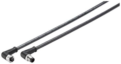 Câble capteur M12 SIEMENS coudé 3 m de long pour intégration en armoire exigüe