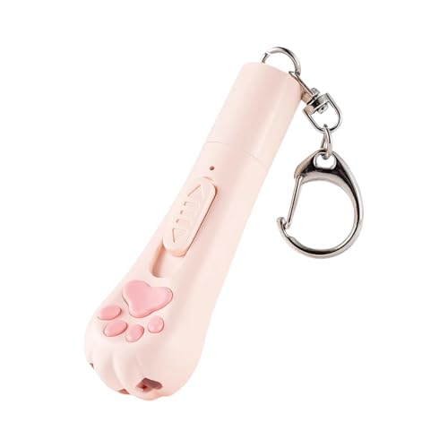 Tomedeks 1 pieza Juguete 3 en 1 para gatos, puntero láser, juguete interactivo para perros, para gatos y perros con mosquetón