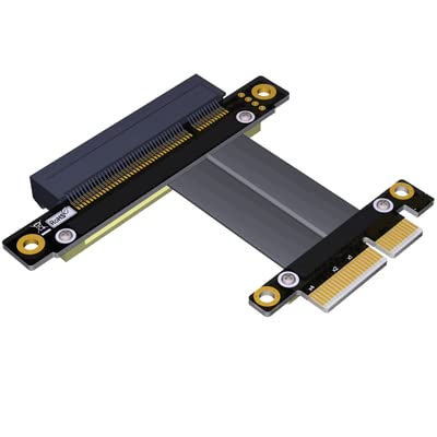 QJJ PCIe x4 to x8 Extender Adapter Jumper for Capture Card, RAID SSD, gigabit LAN, USB Cards. (30cm, R28SF)