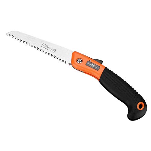 Zerodis Pruning Saw Portable Folding Hand Saw with Anti-slip Handle for Camping Pruning Sawing Trimming Gardening Clearing Forest Trails 9 Teeth