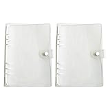 Funda transparente de anillas flexibles con páginas extraíbles para cuadernos, diarios, ideal para uso escolar y de oficina, cubierta transparente