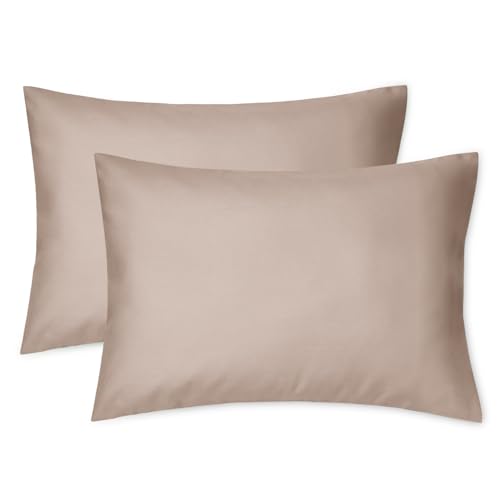 Image of EXQ Home Toddler Pillowcases Zippered 13x18 Travel Pillow Case Set of 2, Small Pillow Case Fits Baby Pillow Sized 12x16, 13x18, Kids Pillowcases 2 Pack Machine Washable (Burlwood)