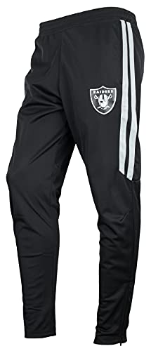 Zubaz NFL Men's Las Vegas Raiders Mesh Side Panels Track Pant, Small