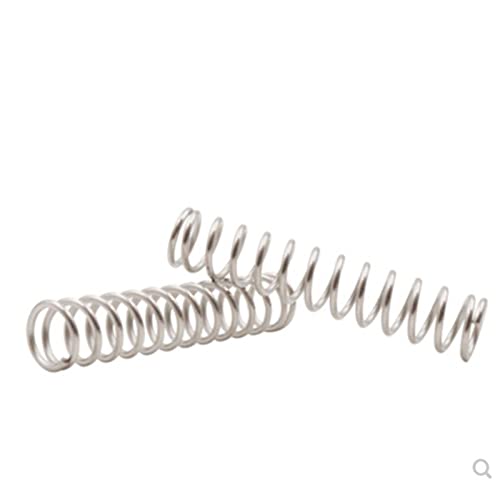 10 Molle A Compressione In Acciaio Inox – 0,8x9x35 Mm