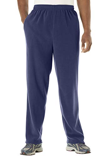 KingSize Men's Big & Tall Explorer Plush Fleece Pants - Big - 2XL, Navy