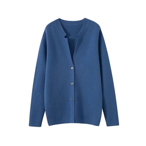 Cárdigan de cachemira para hombre con cuello alto suéter de invierno casual