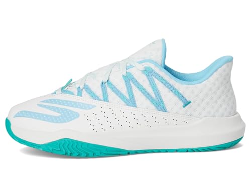 Skechers Women's Viper Court Rally Pickleball Sneaker, White/Light Blue, 5.5 by Skechers - Image 4