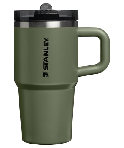 Image of STANLEY Quencher ProTour Flip Straw Tumbler with Leakproof Lid 20 oz | Built-In Straw & Handle | Cupholder Compatible for Travel | Insulated Stainless Steel Cup | BPA-Free | Dried Pine