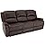 RecPro Charles 80" Triple RV Zero Wall Hugger Recliner Sofa w/Drop Down Console | RV Furniture | Camper Loveseat | Space Saving Design | RV Wall Hugger | RV Theater Seating | Modular RV Furniture by RecPro