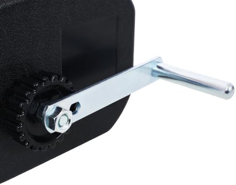 12v Trailer Winch,Reversible Electric Winch, for Boats up to 5000 lbs, Galvanized Wire Rope, Rapid Mount, Handheld Remote,Power in and Manual Out. Black