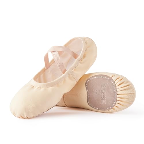 SANGEESON Ballet Shoes Women Canvas Dance Slippers