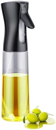 Spray Huile Cuisine 2 En 1 - Vaporisateur Et Verseur 550ml, Contrôle Précis Pour Air Fryer, BBQ - Blanc