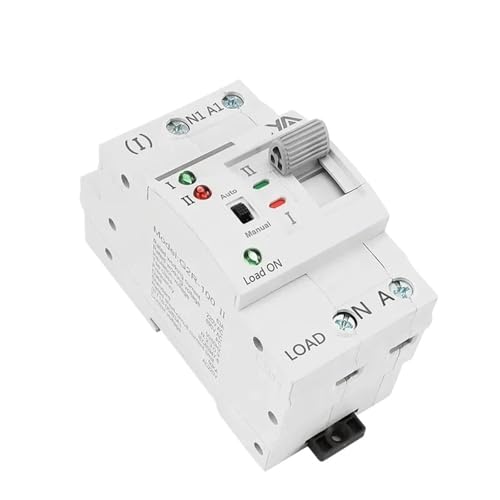 Interruptor de transferencia manual ATS G2R 2P 63A para riel DIN monofásico 110V 220V