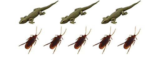 Image of Hetkrishi | Prank Toy Pack of 8 Fake Cockroaches & 3 Fake Lizards, Multicolor