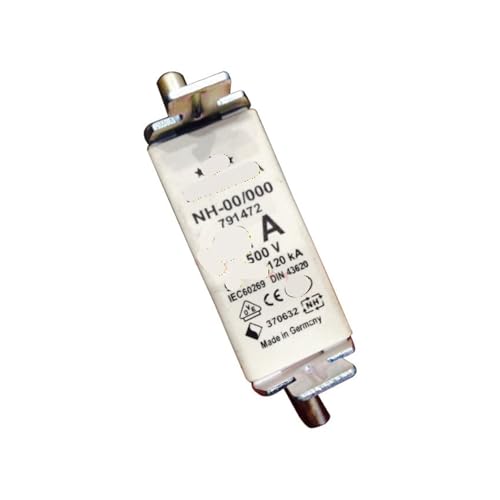 Fusible NH00 500V 80A 120kA pour la protection des armoires électriques industrielles TGBT