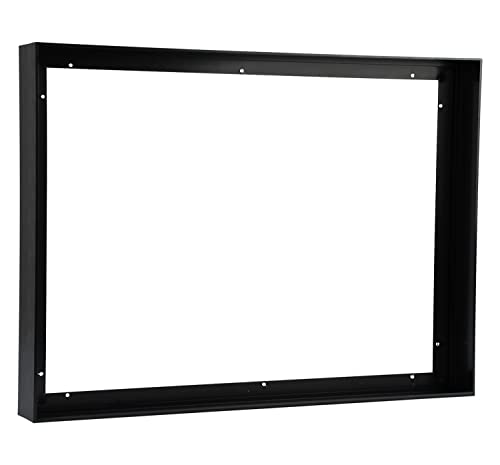 Akfado Marco de lienzo para pinturas al óleo de 30 x 40 pulgadas, marco flotante de metal para hogar, oficina, galería, arte de pared, marco flotante más grande para paisaje o retrato (negro)