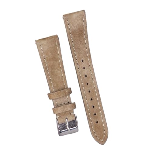 Bracelet montre vintage en daim véritable 20mm style élégant rétro