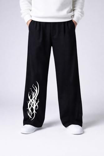 Image of Men Baggy Regular Fit Track Pants