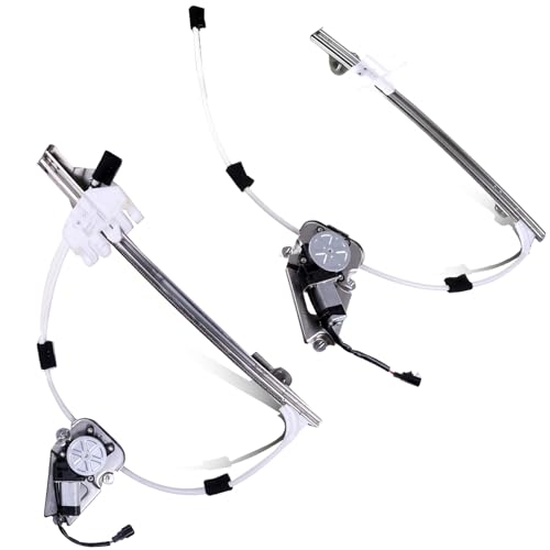 SCITOO Front Left Driver Side and Front Right Passenger Side Power Window Regulator With Motor Replacement for 2006-2007 for Jeep Liberty,Replace# 748-574 & 748-575