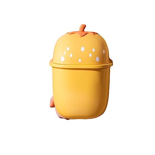Cubo de basura de escritorio antiolor papelera pequeña con tapa dormitorio