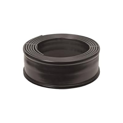 Suncast 20 ft. Plastic Landscape Edging Roll for Garden, Flower Beds, and Lawn, Black, 5-inch