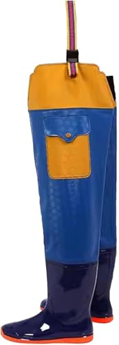 ININOSNP Impermeables y duraderos. Botas de vadeo Impermeables de PVC for Hombres y Mujeres, Botas de Pesca hasta la Cadera, Botas cómodas y Antideslizantes(6.5)