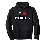 Photo Gallery retro gamer - i love pixels - classic video game gamer felpa con cappuccio Photo Gallery retro gamer - i love pixels - classic video game gamer felpa con cappuccio