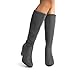 DREAM PAIRS Women's Chunky Heel Knee High Boots,Size 9.5,Grey,MIDLEG