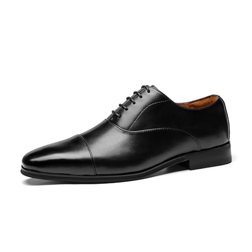 Men's Large Size Business Leather Shoes Three Joint Men's Leather Shoes Oxfords(Black,100)