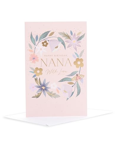 UK Greetings | Birthday Card for Nana | With Love Design | With Envelope