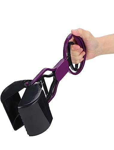 Image of Purple Poop Scooper for Large,Medium and Small Pets, Dogs,Cats Etc. Claw Grabber not Foldable and Very Suitable for Gravel, Grass and Concrete and Yard Shovel 12 cm