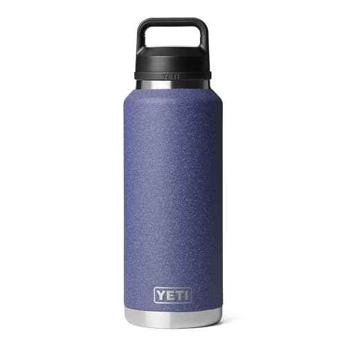 Image of YETI Rambler 46 oz Bottle, Leakproof, Vacuum Insulated, Stainless Steel with Chug Cap, Moon Dust - Textured