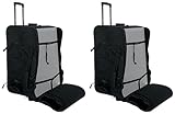 Rockville Bundle - 2 Items SB15 v2 Rolling Travel Bags+Wheels 4 Most 15' DJ PA Speakers+Stands