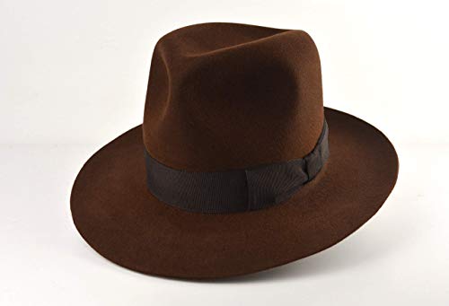 Custom Handmade Rabbit Fur Felt Fedora 