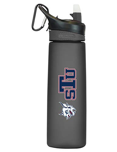 St Thomas University Tritan Plastic Frosted Sport Bottle, Design-1 - Black