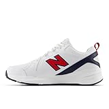 New Balance Men's 608 V5 Casual Comfort Cross Trainer, White/Red, 15
