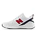 New Balance Men's 608 V5 Casual Comfort Cross Trainer, White/Red, 11 X-Wide