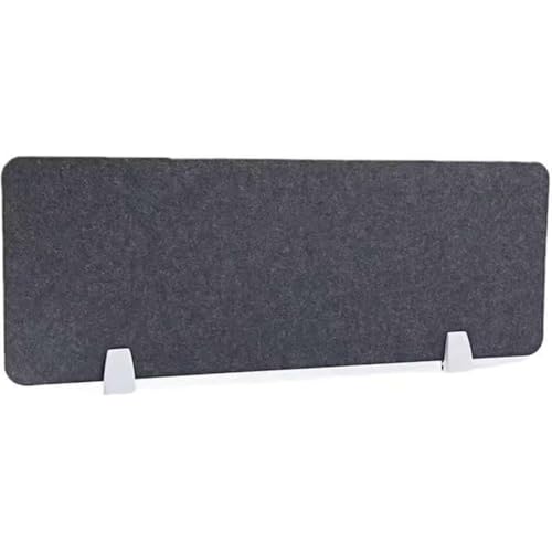 WEHAM Panel Divisor de Escritorio Independiente acústico, Pantalla de privacidad de Fieltro para Oficina y Aula, partición Que Reduce el Ruido,Negro,30 * 60cm