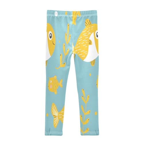 Toddler Girls Leggings Printed Yoga Pants Leggings Ocean Theme Fish for Kids2