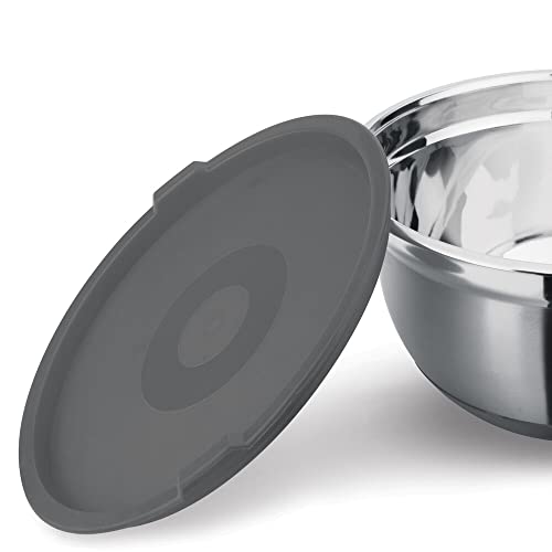 Bowl de Aço Inox com Alça de Silicone James.F Preto 3PÇS