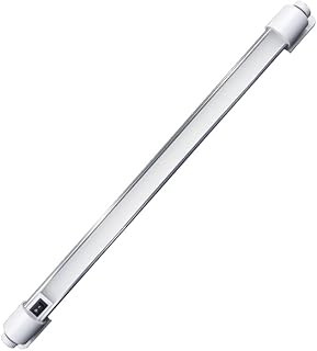 Cabin LED Light Fixture 22.8" Slim Size Light Bar, 6000K Cool-White Even Diffused Beam, 180° Rotating Versatile Mounting Fee, 12V/24V DC, Integrated On/Off Rocker Switch for Boat, 1-Pack