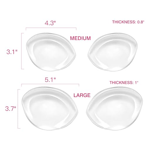 Silicone Bra Inserts-Clear Gel Push Up Breast Pads - Bra Padding Bust Enhancer Bust Push up Pads Swimsuit2