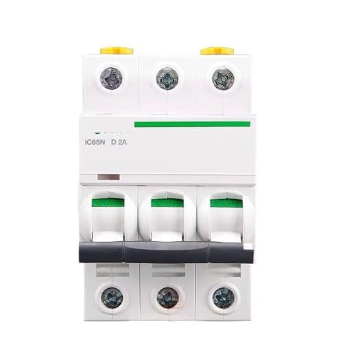 Disjoncteur miniature 10kA courbe D 3 pôles IC65H empêche les micro-coupures