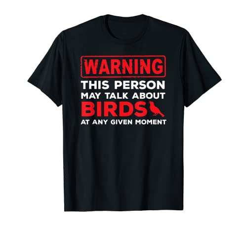 Se puede hablar de aves divertida, observación de aves JT. Camiseta