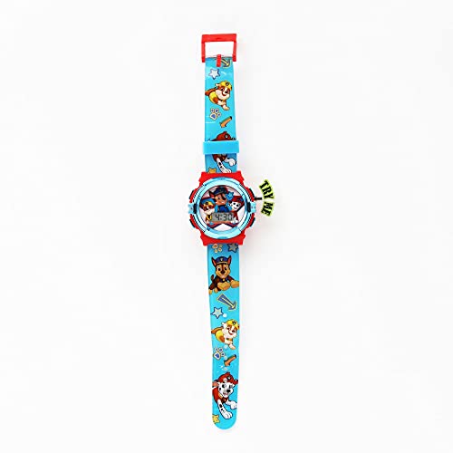 Paw Patrol Kids Flashlight LCD Watch & Flashlight Set – Chase, Marshall, Rubble Character Design, Digital Display, Light-Up Feature, Adjustable Strap, Fun for Young Fans – Fits Wrists 5.5” to 8”3