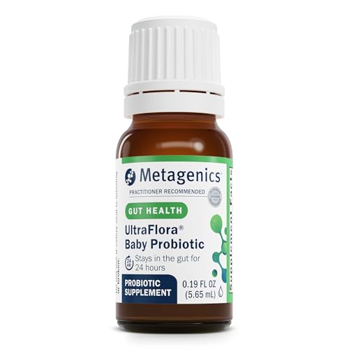 Metagenics UltraFlora Baby Probiotic - Baby Probiotic Drop - for Babies & Young Children - Kids Probiotics - with Bifidobacterium Animalis SSP. Lactis & Lactobacillus Rhamnosus GG - 0.19 fl oz