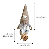 JstDoit 2 Pcs Coffee Gonk Gnomes Plush Bar Decor, Handmade Swedish Tomte Gnomes Gifts Farmhouse Scandinavian Figurine Gnome for Home Kitchen Coffee Station Table Shelf Decor (Brown) - Image 6
