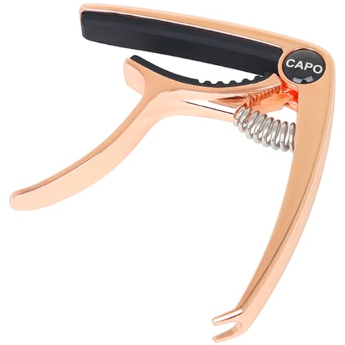 ULDIGI Metal Guitar Capo Spring Loaded Tuning Accessory for Acoustic Electric and Bass Guitars Elegant Design Essential for Folk and Country Music