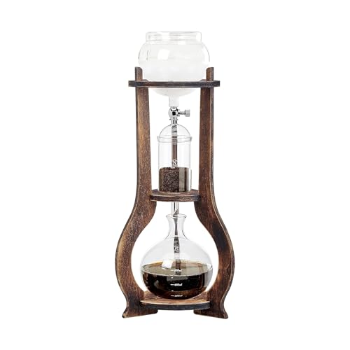 Nispira Cold Brew Coffee Maker - 6-8 Cup Wooden Tower